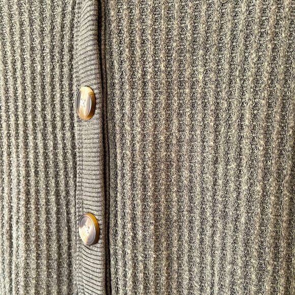 American Eagle Long Sleeve Waffle Knit Dress - Olive Green - Small - Picture 5 of 7